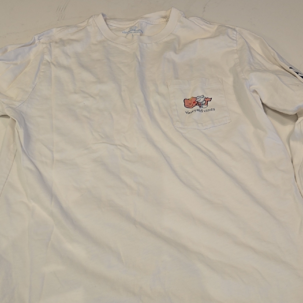 Vineyard Vines White Long Sleeve Kids Tee